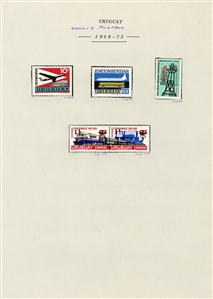 LARGE LOTS AND COLLECTIONS URUGUAY 1912-72 collection on pages, virtually complete, regular issues and commemoratives, Air Post Albatross, Pegasus, also, back of the book, Postage Dues,...