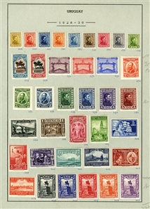 LARGE LOTS AND COLLECTIONS URUGUAY 1912-72 collection on pages, virtually complete, regular issues and commemoratives, Air Post Albatross, Pegasus, also, back of the book, Postage Dues,...