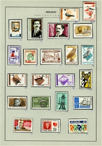LARGE LOTS AND COLLECTIONS URUGUAY 1912-72 collection on pages, virtually complete, regular issues and commemoratives, Air Post Albatross, Pegasus, also, back of the book, Postage Dues,...