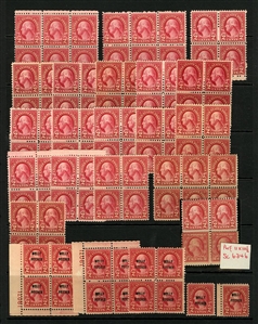 LARGE LOTS AND COLLECTIONS WORLDWIDE COLLECTIONS and BALANCES 1865-1933 balance of a consignment on stock cards and album pages, United States 50c Zeppelin (C18) pair n.h., 1922-26 2c...