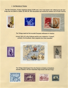 LARGE LOTS AND COLLECTIONS Worldwide Topicals 1869-1893 Christopher Columbus and Columbian Exposition, exhibit collection on 112 pages, showing an impressive array of stamps, proofs, Specimen...