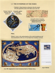 LARGE LOTS AND COLLECTIONS Worldwide Topicals 1869-1893 Christopher Columbus and Columbian Exposition, exhibit collection on 112 pages, showing an impressive array of stamps, proofs, Specimen...