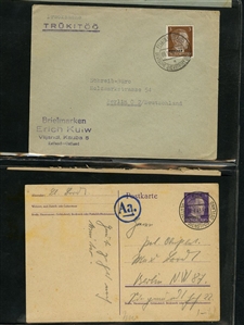 LARGE LOTS AND COLLECTIONS WORLDWIDE COVERS and POSTAL HISTORY 1868-1934 selection of 48 covers or cards, with Aden 1889 uprated registered stationery cover to Hamburg canceled ADEN...