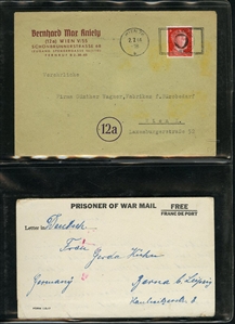 LARGE LOTS AND COLLECTIONS WORLDWIDE COVERS and POSTAL HISTORY 1868-1934 selection of 48 covers or cards, with Aden 1889 uprated registered stationery cover to Hamburg canceled ADEN...