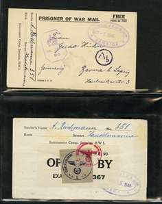 LARGE LOTS AND COLLECTIONS WORLDWIDE COVERS and POSTAL HISTORY 1868-1934 selection of 48 covers or cards, with Aden 1889 uprated registered stationery cover to Hamburg canceled ADEN...