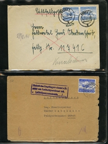 LARGE LOTS AND COLLECTIONS WORLDWIDE COVERS and POSTAL HISTORY 1868-1934 selection of 48 covers or cards, with Aden 1889 uprated registered stationery cover to Hamburg canceled ADEN...