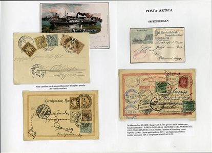 LARGE LOTS AND COLLECTIONS WORLDWIDE COVERS and POSTAL HISTORY  1905-1946 collection of 124 covers and cards, mostly multiple country frankings, Esperanto, Tourist, World Tour and Antarctica...