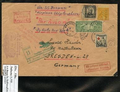 LARGE LOTS AND COLLECTIONS WORLDWIDE COVERS and POSTAL HISTORY Catapult Flights 1932-35 collection of 263 covers or cards, mostly Germany and United States, also Switzerland (5), France (3) and...