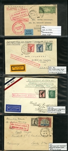 LARGE LOTS AND COLLECTIONS WORLDWIDE COVERS and POSTAL HISTORY Catapult Flights 1932-35 collection of 263 covers or cards, mostly Germany and United States, also Switzerland (5), France (3) and...