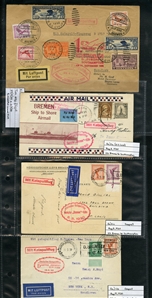 LARGE LOTS AND COLLECTIONS WORLDWIDE COVERS and POSTAL HISTORY Catapult Flights 1932-35 collection of 263 covers or cards, mostly Germany and United States, also Switzerland (5), France (3) and...