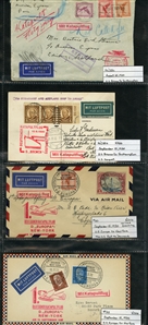 LARGE LOTS AND COLLECTIONS WORLDWIDE COVERS and POSTAL HISTORY Catapult Flights 1932-35 collection of 263 covers or cards, mostly Germany and United States, also Switzerland (5), France (3) and...